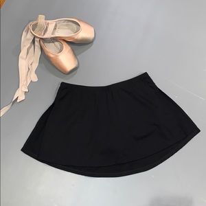 Capezio Skort Black Cheer Dance Ballet skirt short